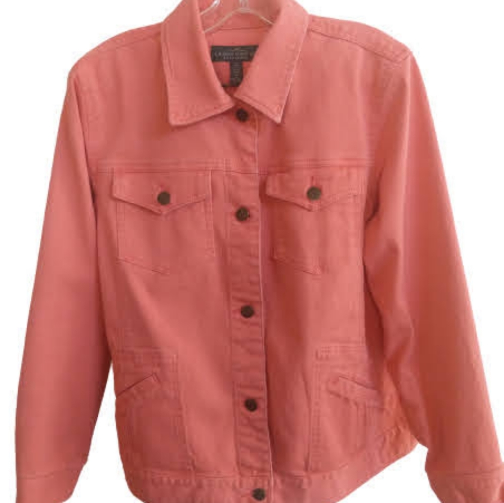 Colorful Denim Jacket Distressed